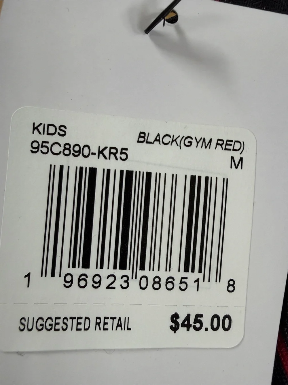 NIKE JORDAN BLACK GYM RED SHORTS KIDS